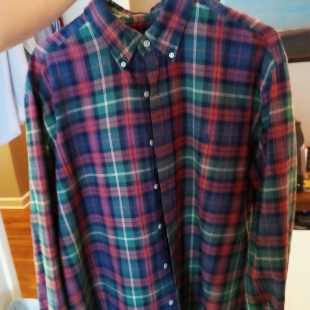 Polo long sleeve flannel shirt